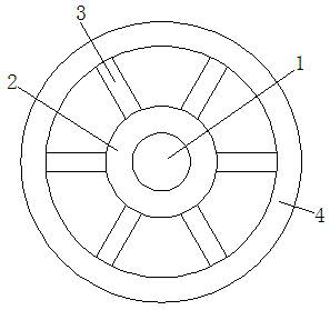 A reinforced support structure for construction works