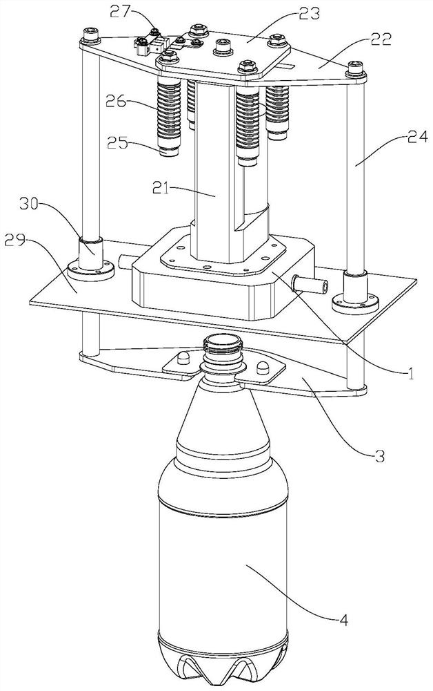 Isobaric filling and sealing device compatible with containers of different specifications