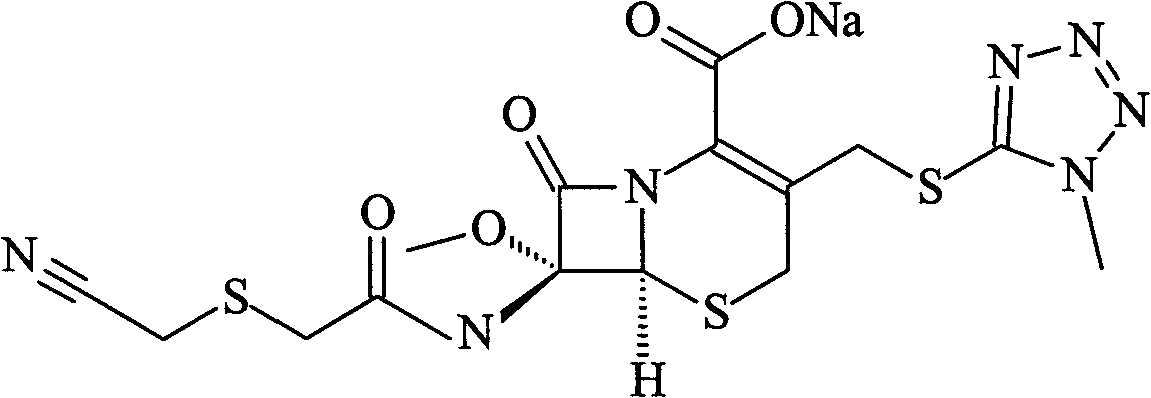 Cefmetazole sodium proliposome preparation