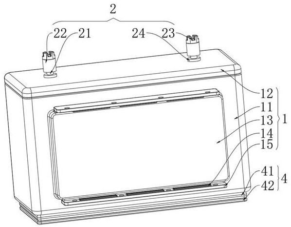 Anti-vibration assembly for lead storage battery