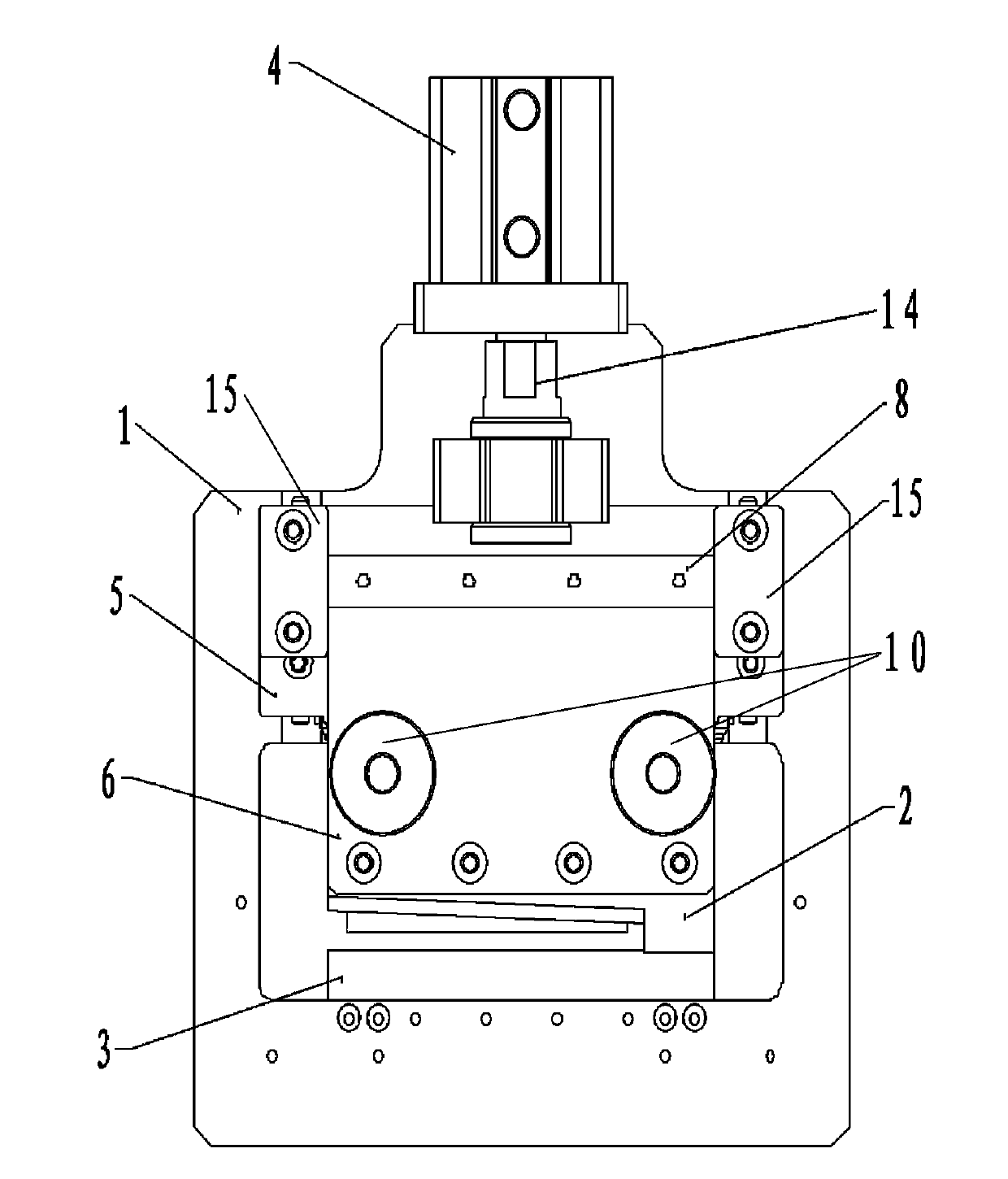 Cutting mechanism of battery pole piece