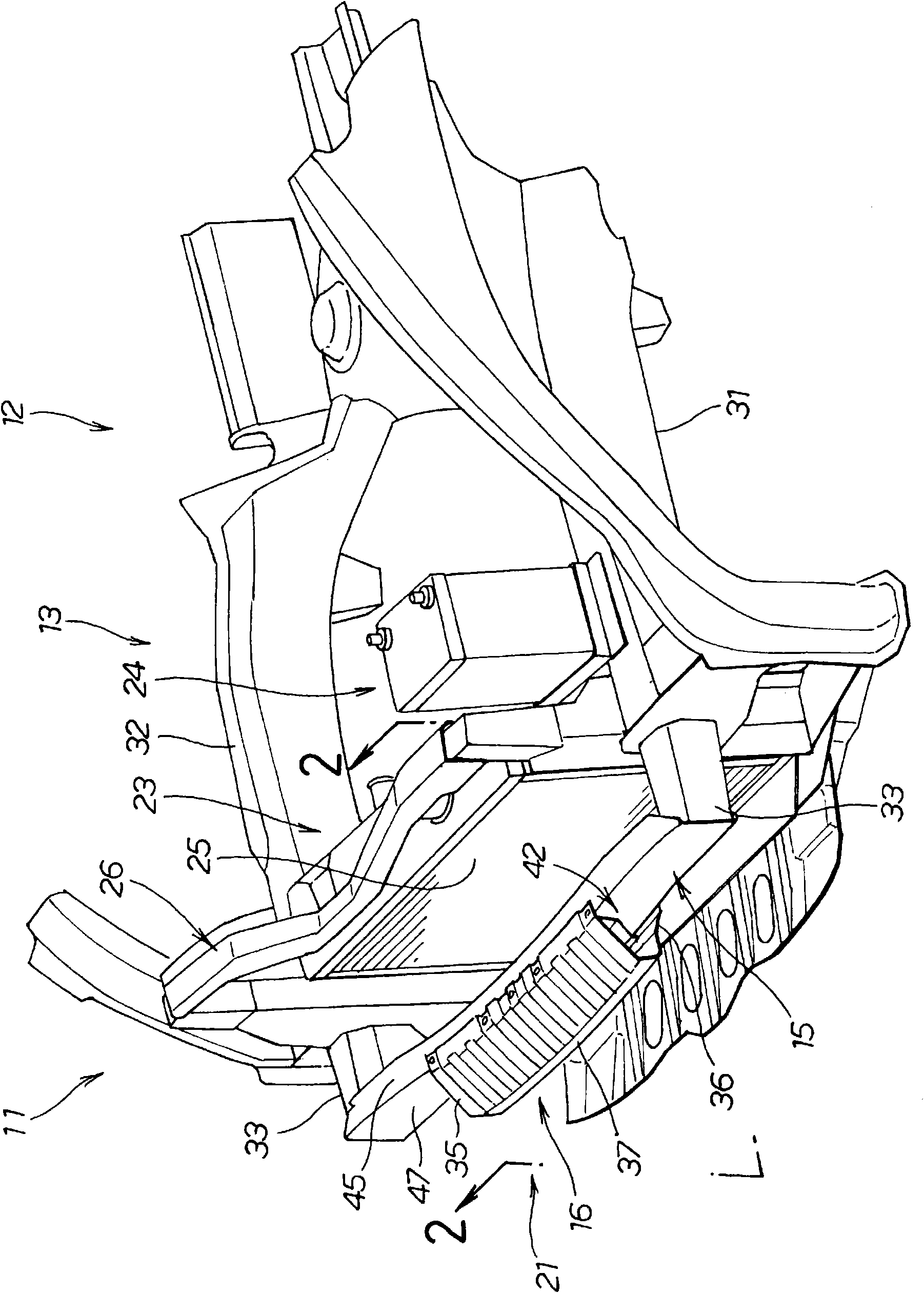 Bumper structure for vehicle