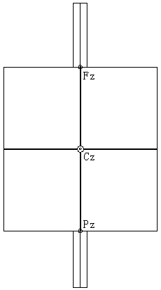 Square paper type electrode positioning method for newborn baby