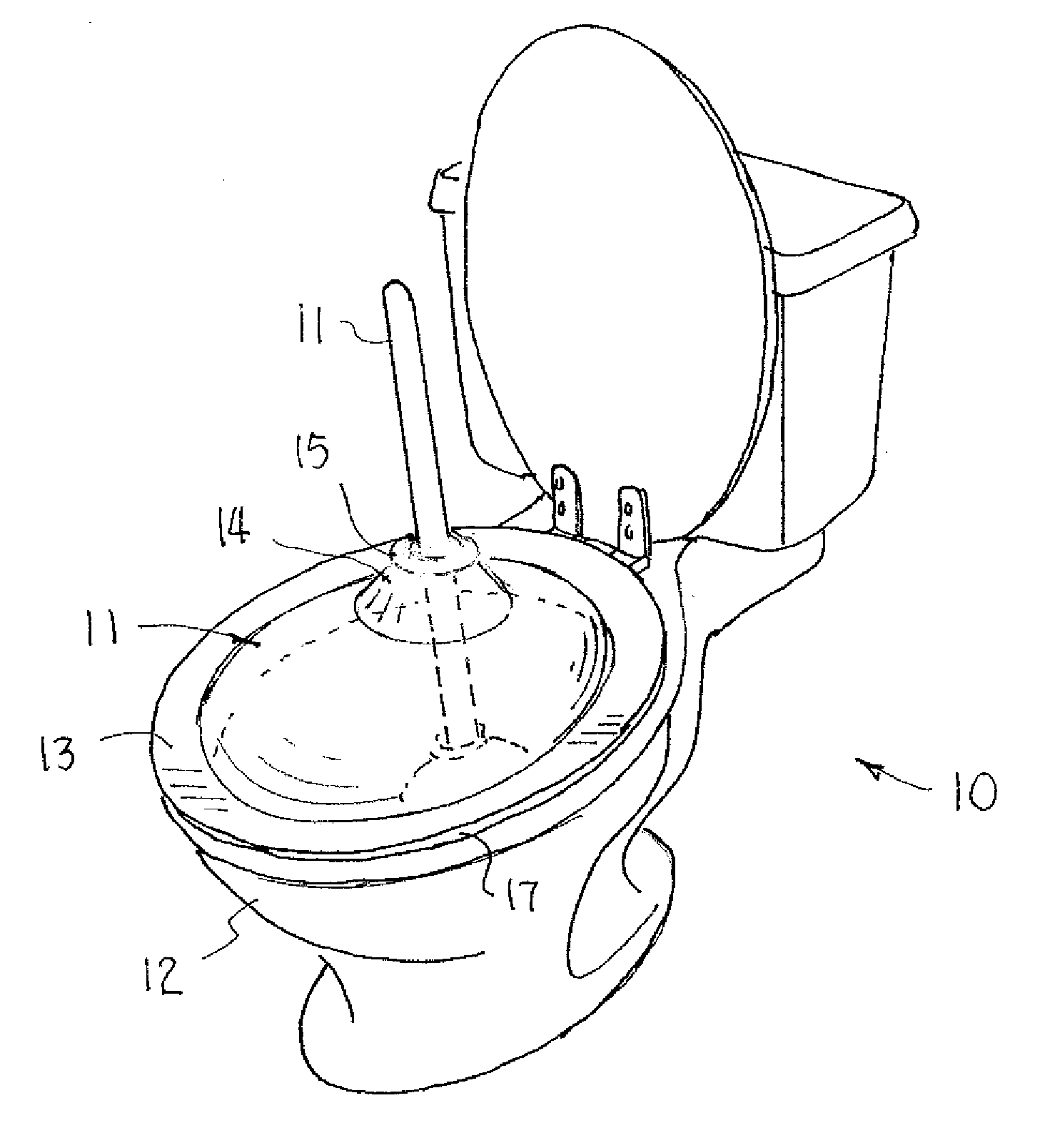 Disposable Splash Shield for Use When Plunging A Toilet