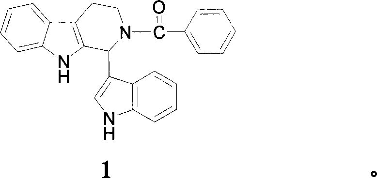 1-(3-indolyl)-1,2,3,4-tetrahydro-beta-carboline derivative and its prepn and use