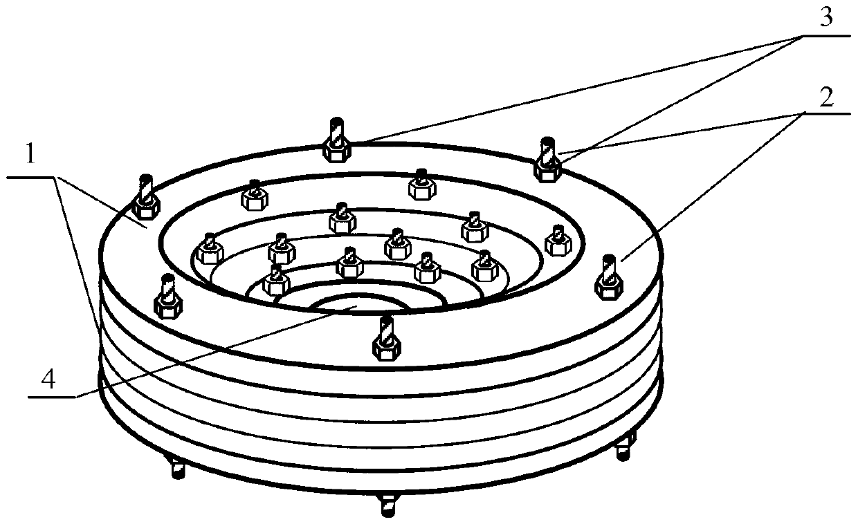 Crucible cover of big-size sapphire single crystal growth furnace