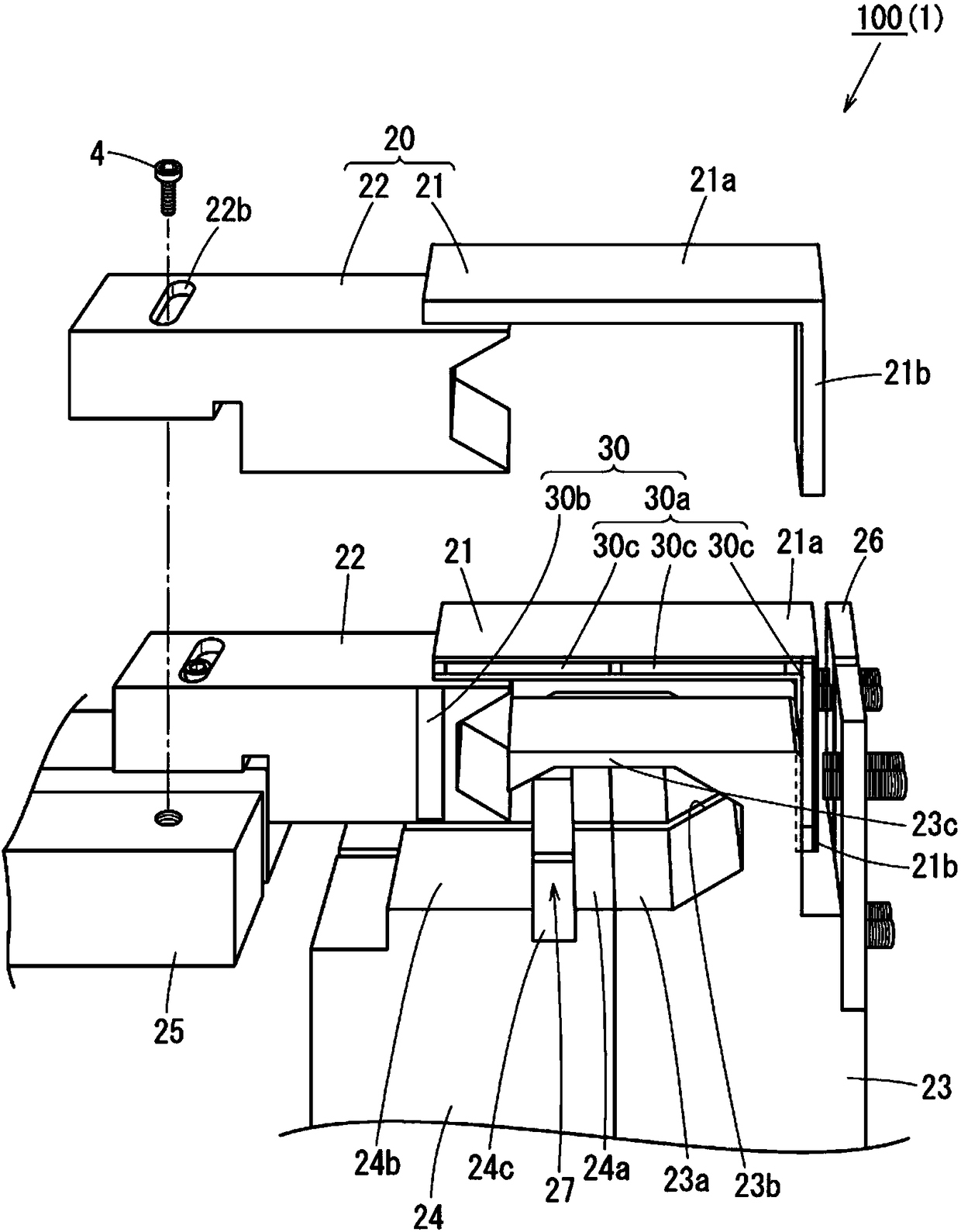 Grindstone guide, production line and production method pertaining to rechargeable battery core production