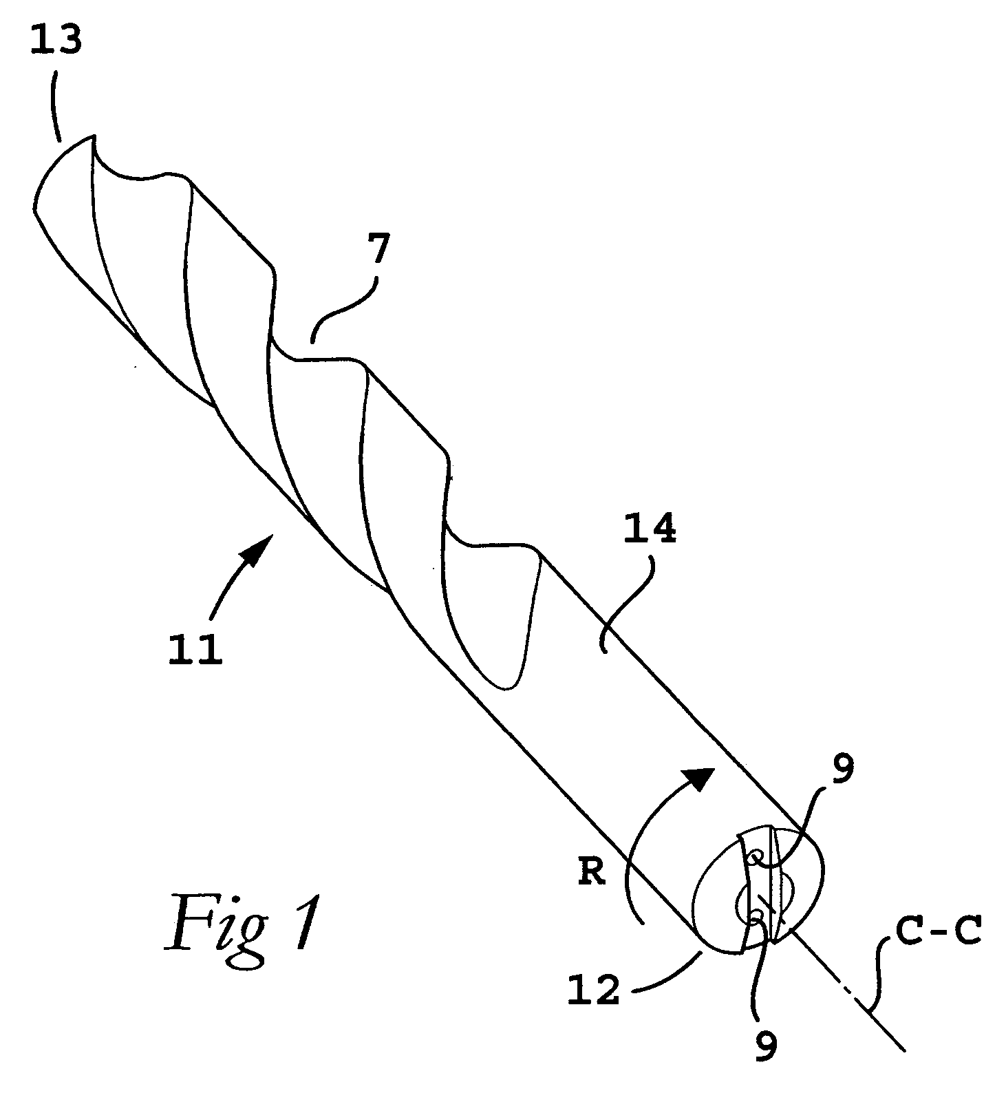 Drill for chip removing machining