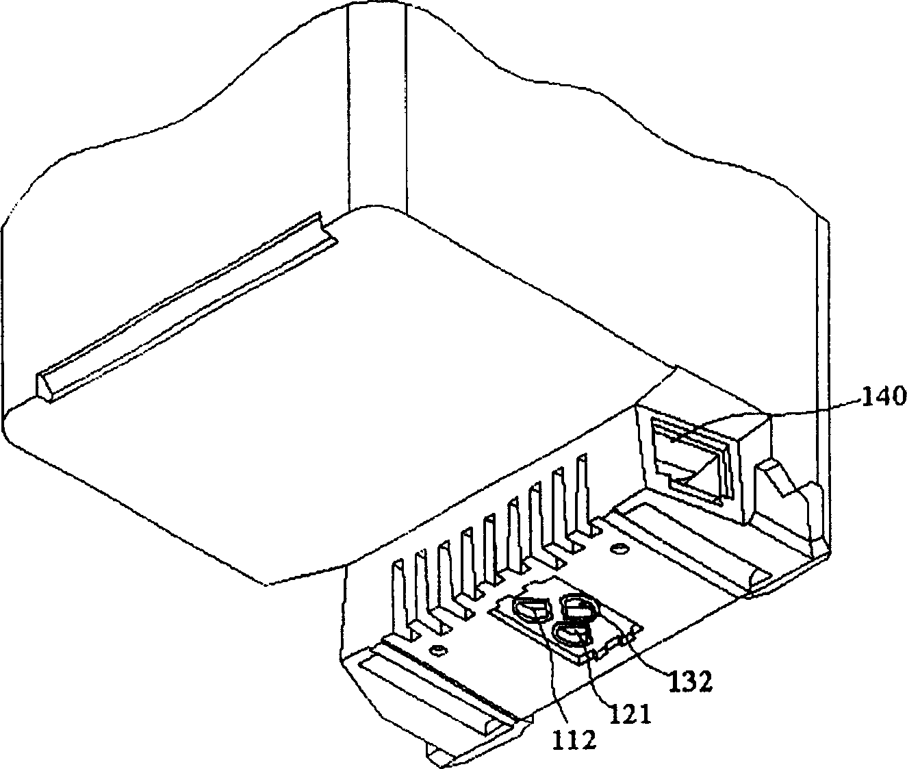 Ink box and body structure of ink box possessing multiple compartments