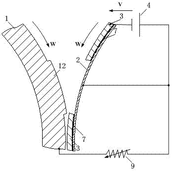 Electrolytic machining of bipolar electrode with boss structure on the surface of rotary body and its electrolytic machining method