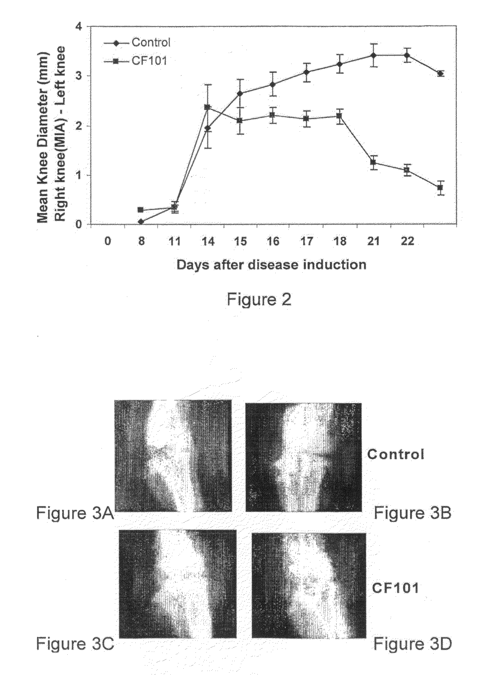 Use of A3 Adenosine Receptor Agonist in Osteoarthritis Treatment