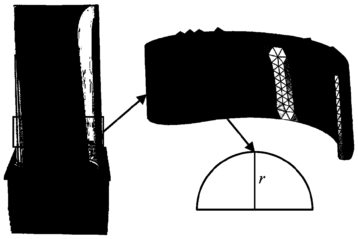 Turbine blade interval damage tolerance analysis method