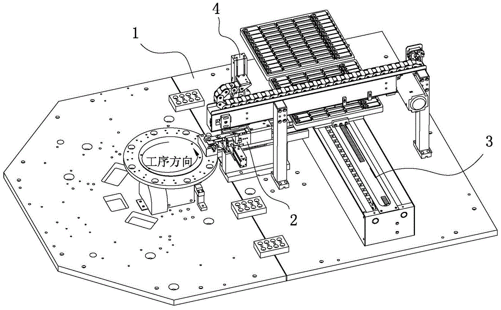 A steel clip automatic feeding device