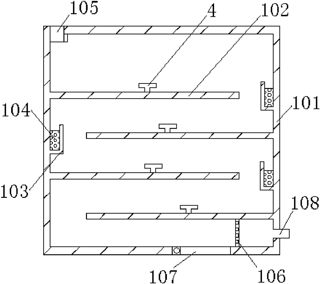 A temporary treatment sewage purification system and sewage purification method