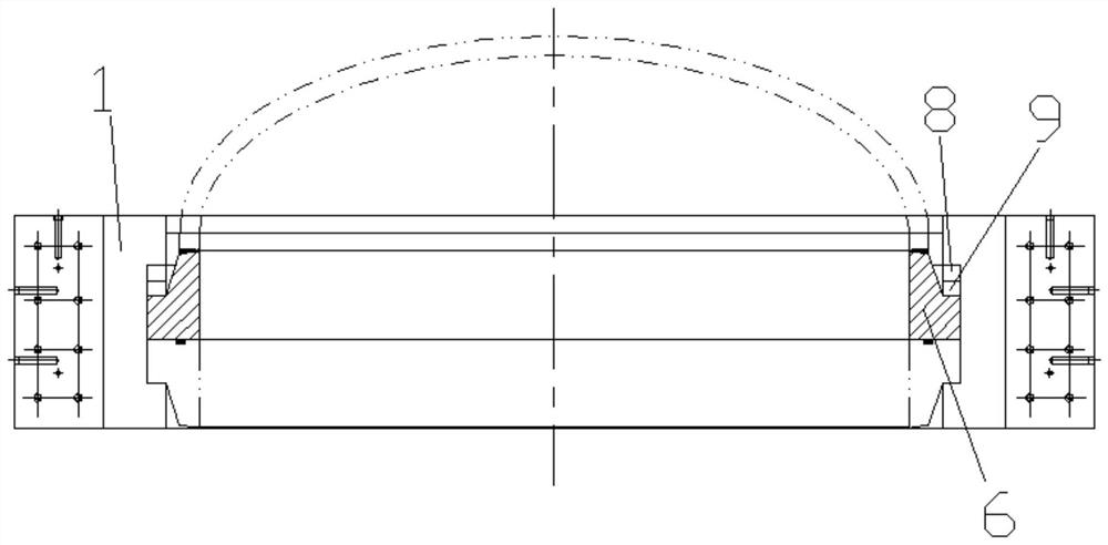 Hydraulic kettle clamp and upper flange tooth structure and manufacturing method