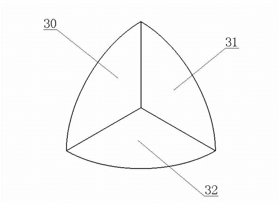 Optical angle reflection target ball and manufacturing method thereof