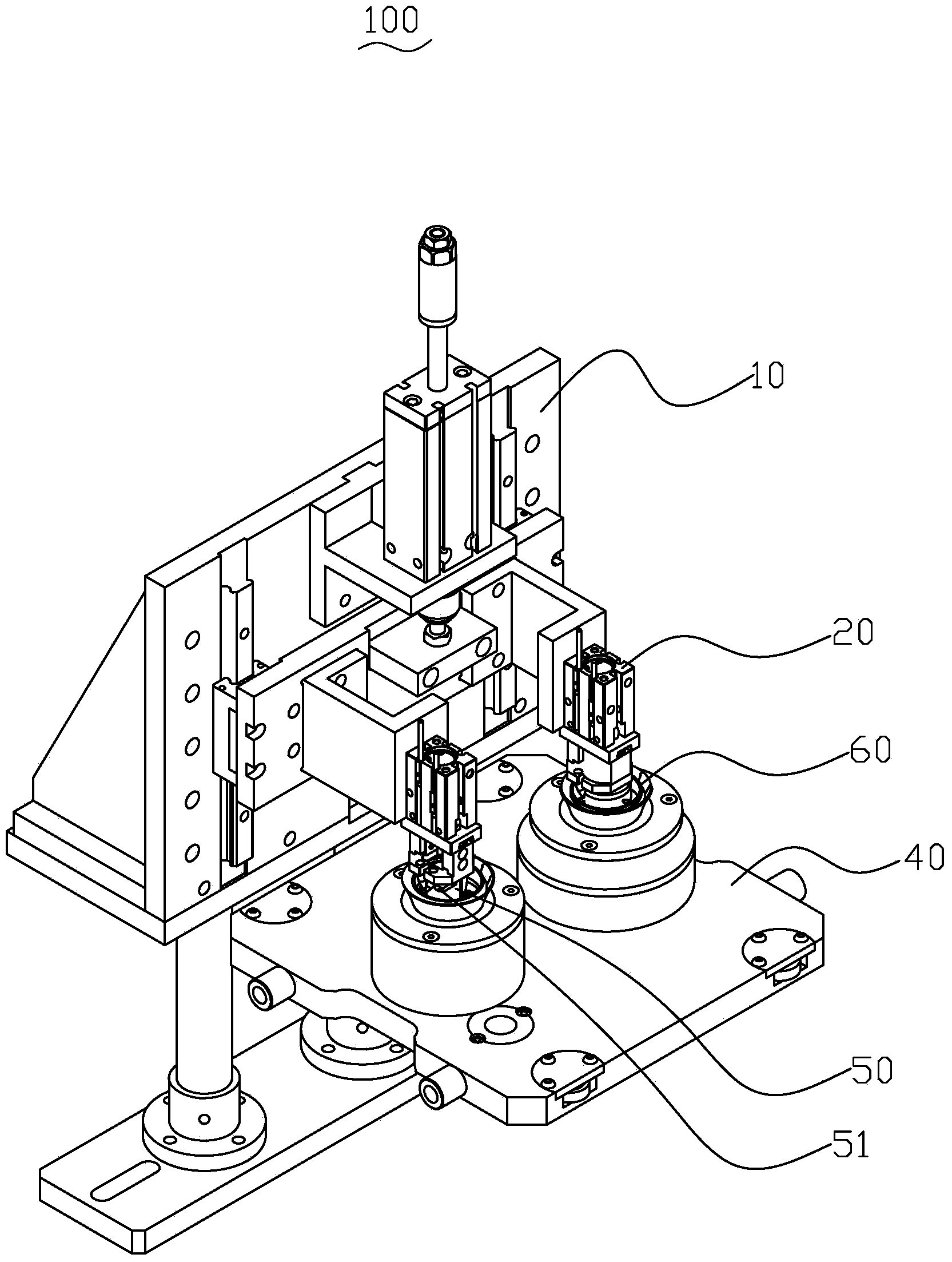 LED (light emitting diode) lamp assembling azimuth correction device and LED lamp assembling azimuth correction method