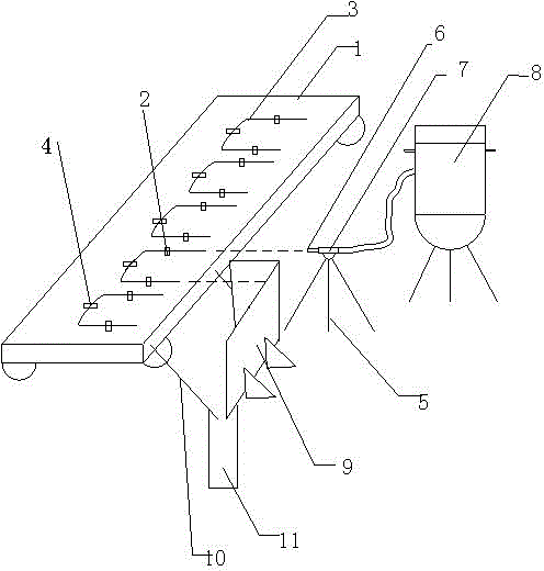 Rust removal apparatus for inner walls of bend pipes