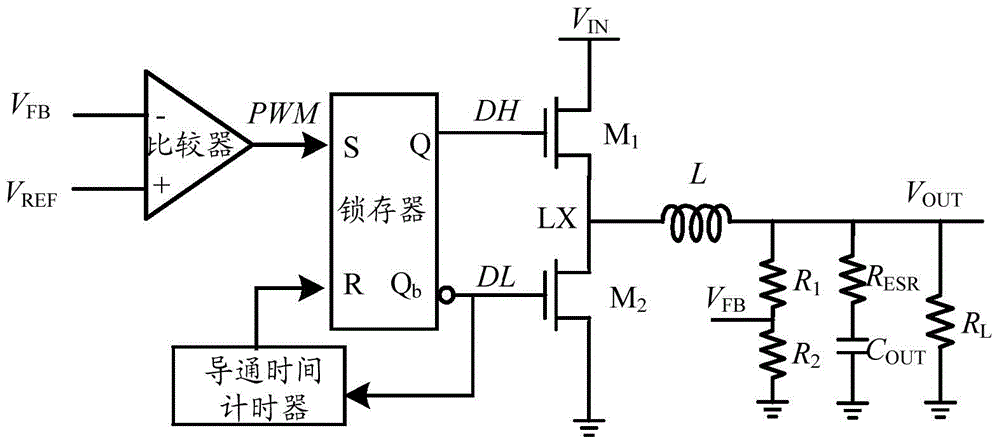 Output voltage controlling circuit and power supply provided with same