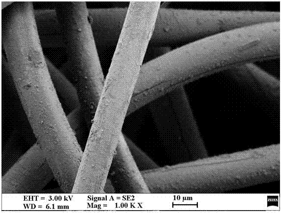 Functional denitration filter material prepared with ring opening polymerization method