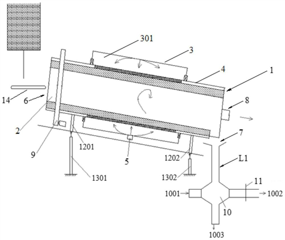 Centrifugal activated carbon dust purification system and purification method thereof