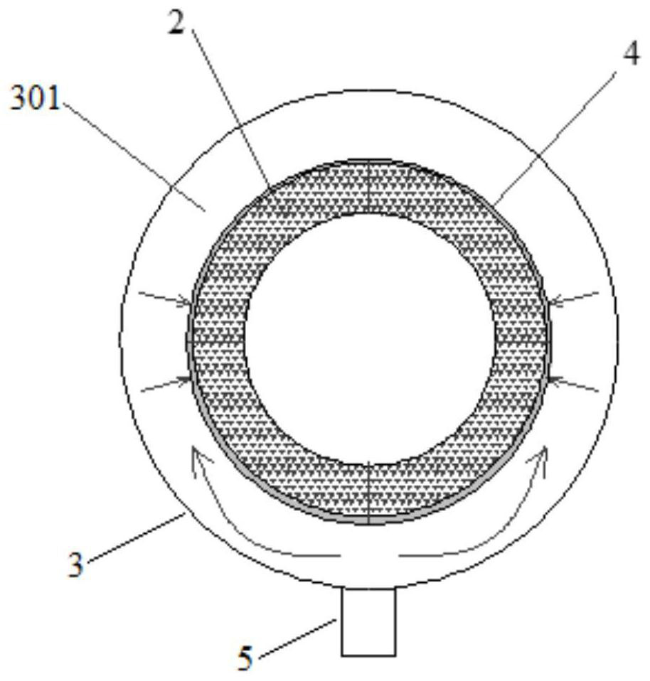 Centrifugal activated carbon dust purification system and purification method thereof