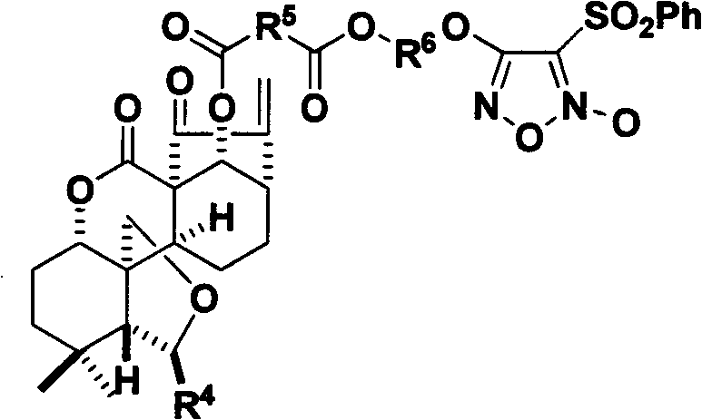 Nitrogen monoxide donor-type oridonin 1,4-hydroxyl-modified derivative, and its preparation method and application