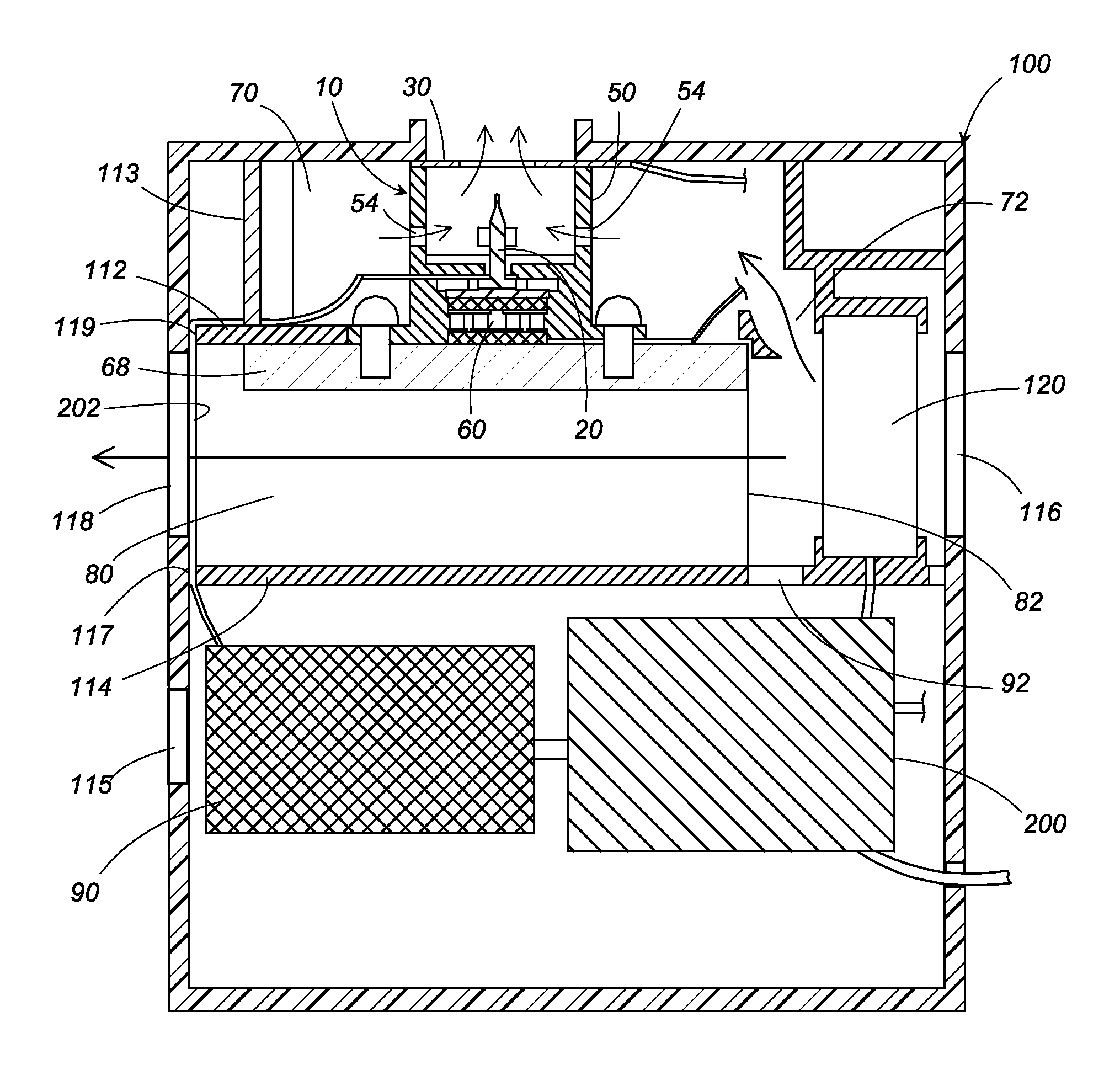 Electrostatically atomizing device