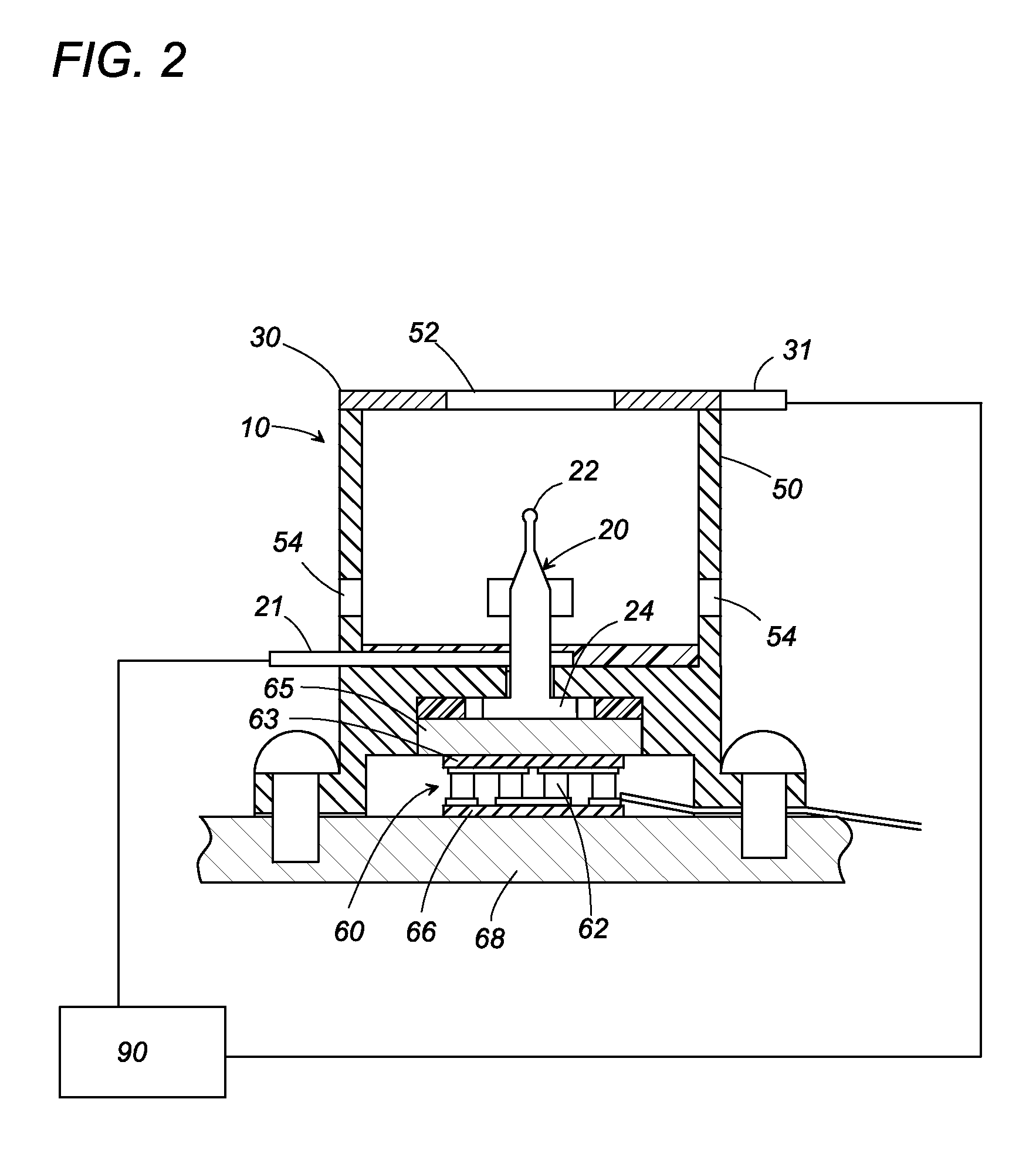 Electrostatically atomizing device