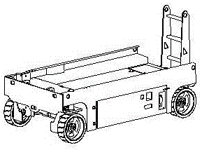 Steering knuckle connection mechanism and aerial work platform using same