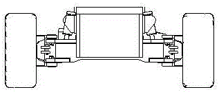 Steering knuckle connection mechanism and aerial work platform using same