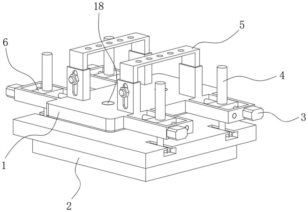 Quick disassembly and assembly structure for automobile die replacement