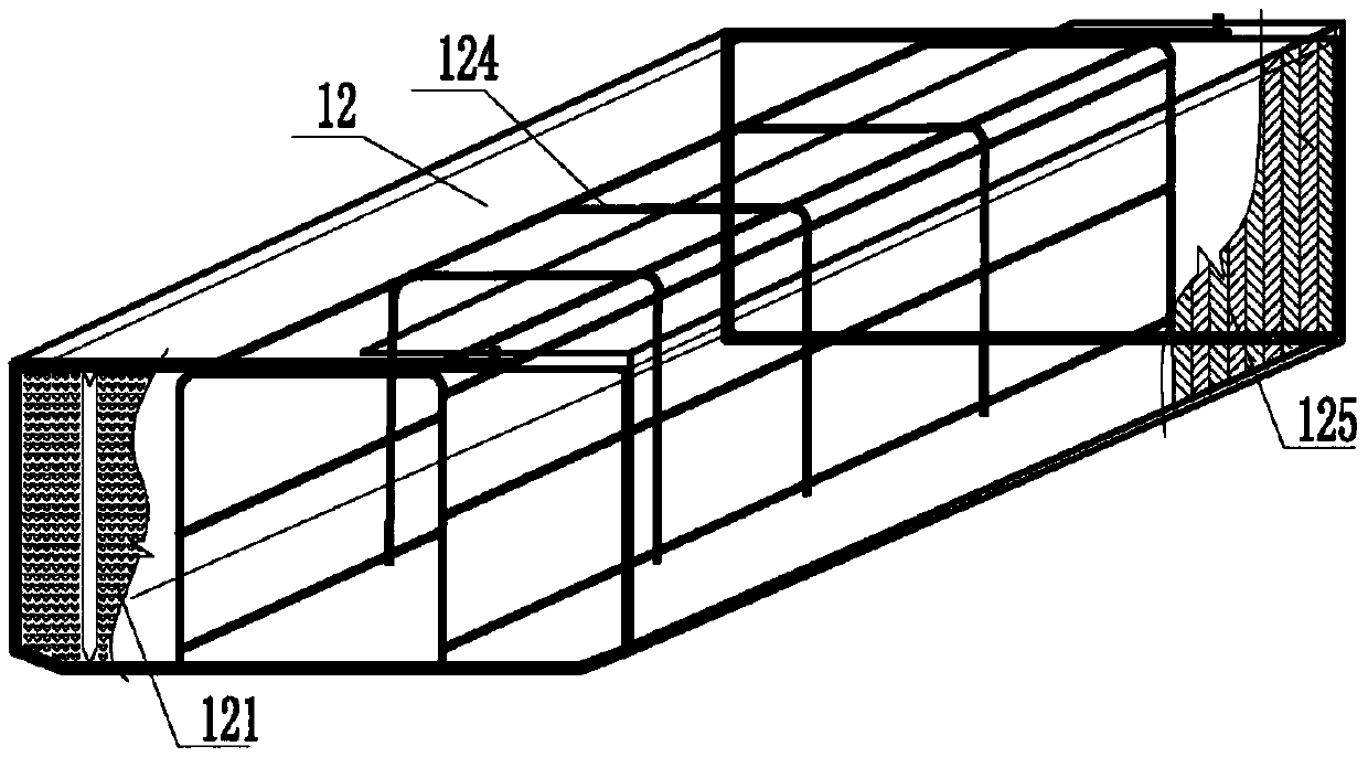 A prefabricated two-way force-bearing floor slab