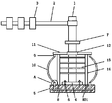 Anti-collision traffic signal lamp with protection function for sidewalk