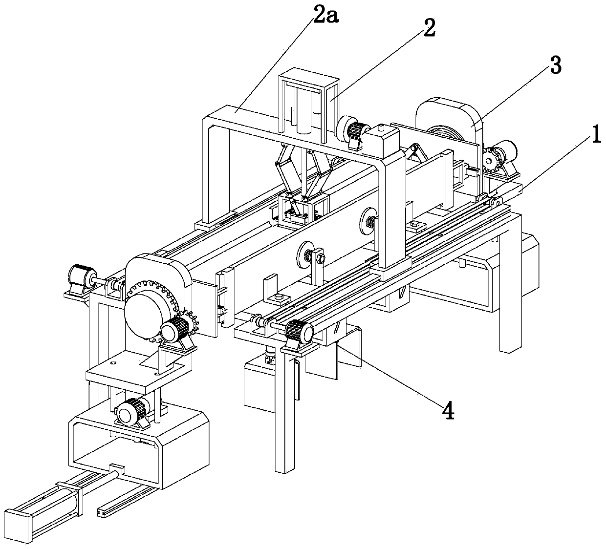 A working method of an H-beam welding bead polishing and derusting device