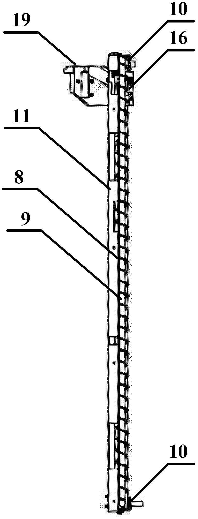 Ticket box device for storing and taking ticket cards