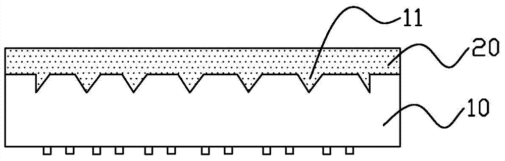 LED chip packaging method and LED packaging structure using same