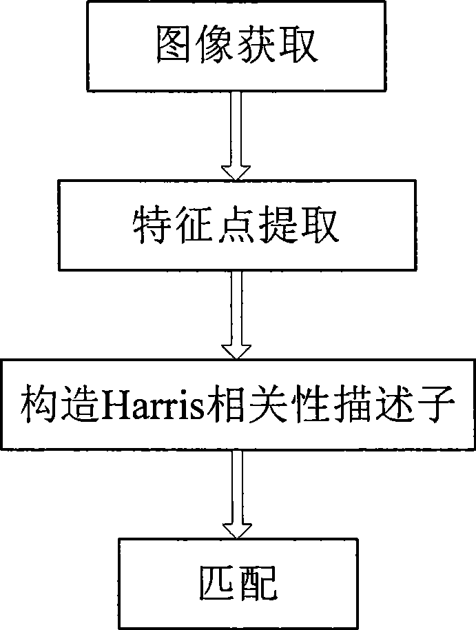 Characteristic point matching method based on relativity measurement