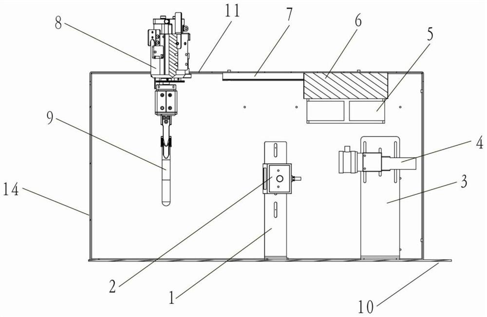 Sample information identification device and method