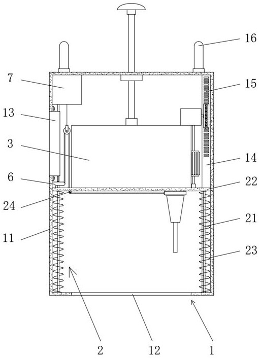 Concrete quality and safety detection device for building construction