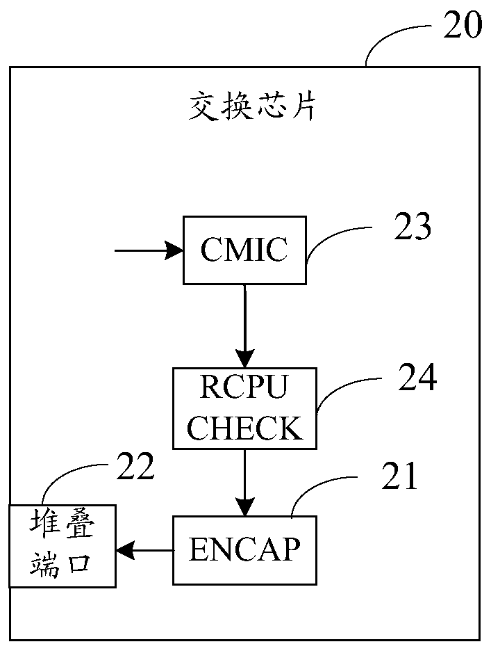 Switch stacking system, slave device, switching chip and method for processing protocol packets