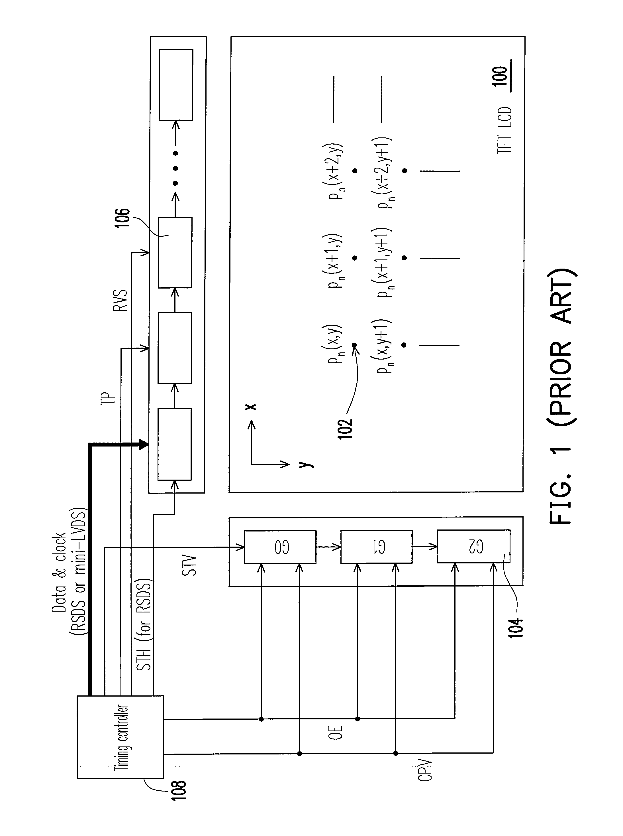 Impulse-type driving method and circuit for liquid crystal display