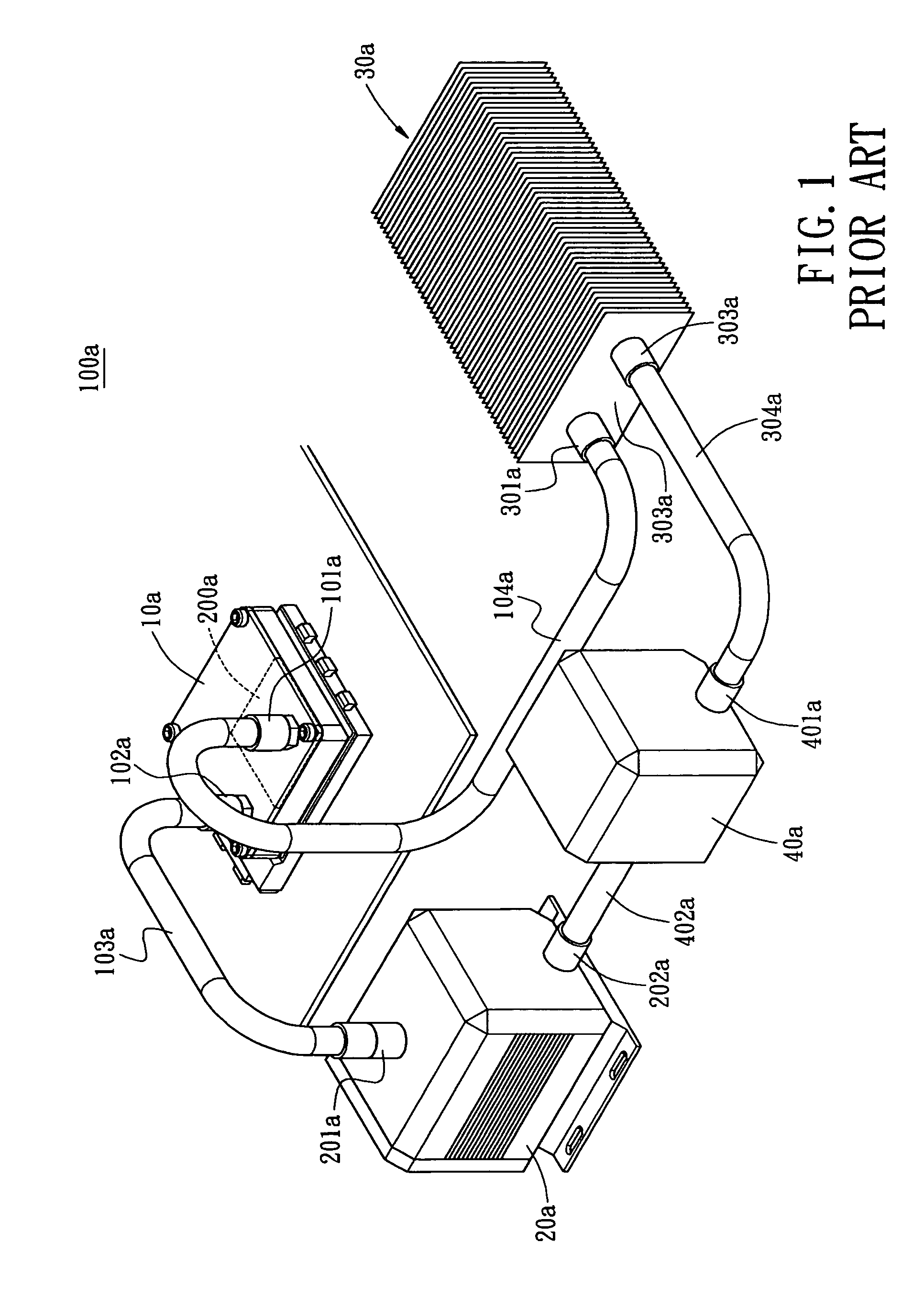 Water-cooling heat dissipation device