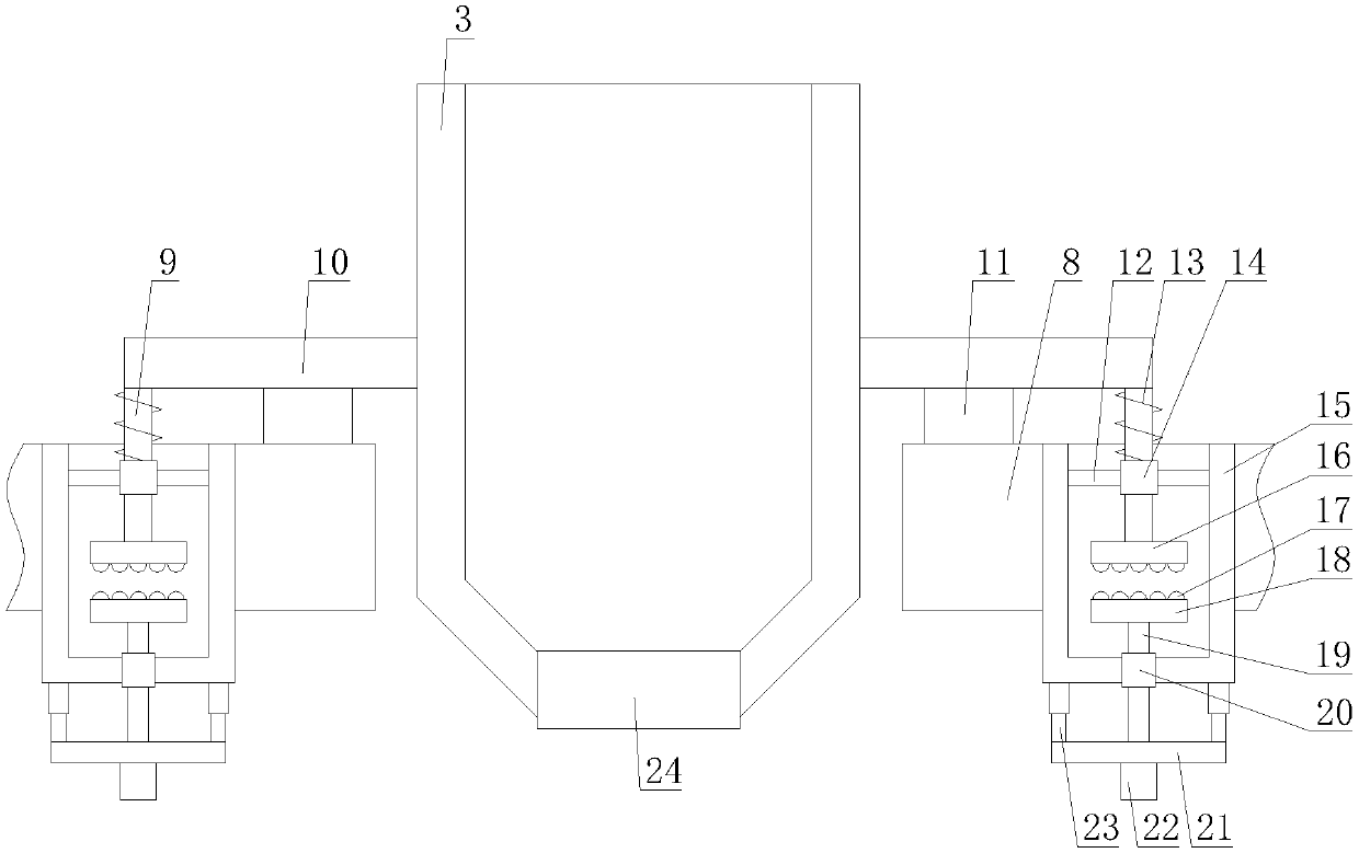 Precise weighing practical concrete stirring device