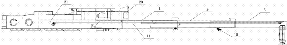 Installation structure of multi-stage telescopic outriggers and engineering machinery