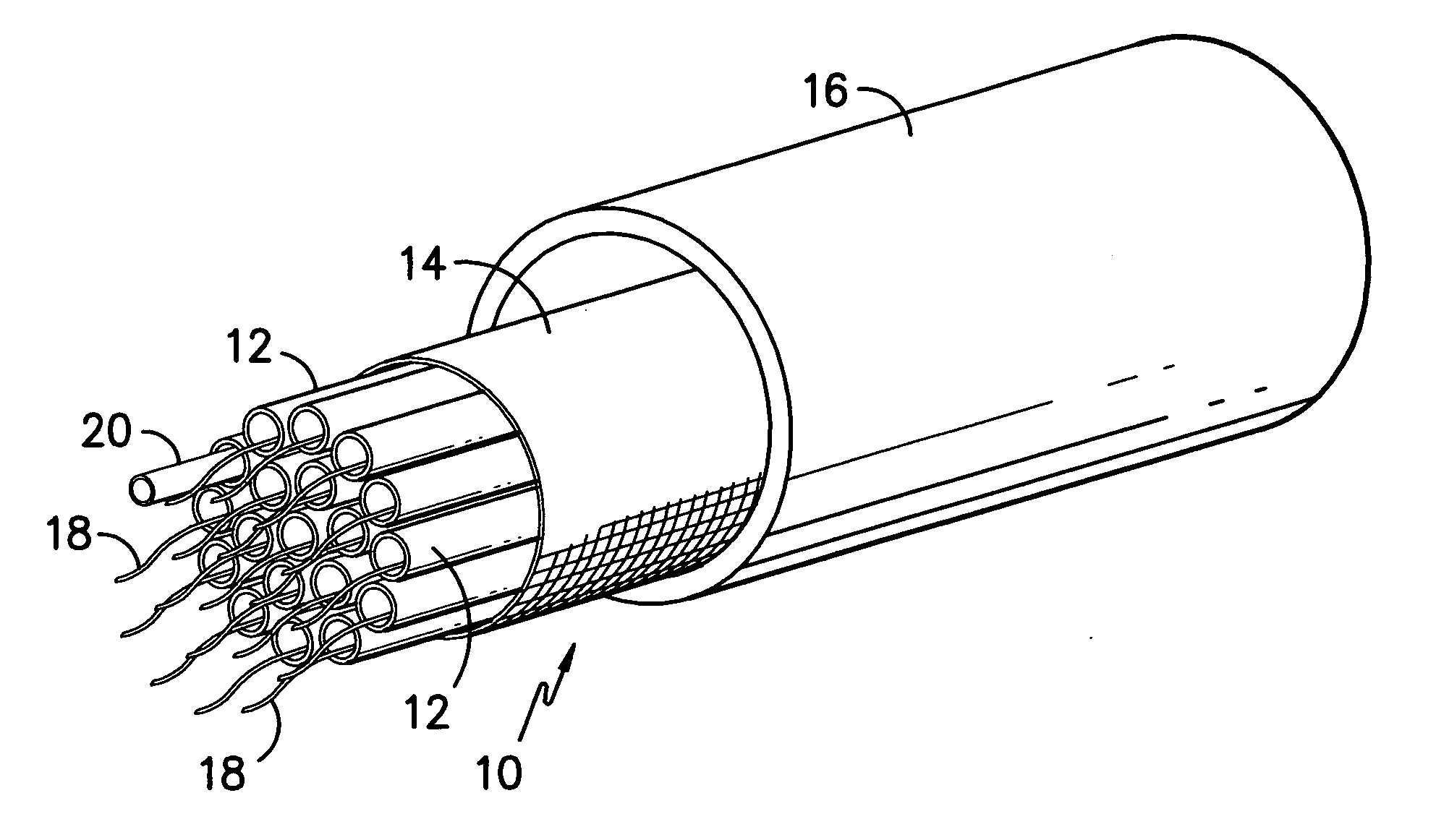 Innerduct guide tube assembly for fiber optic cable