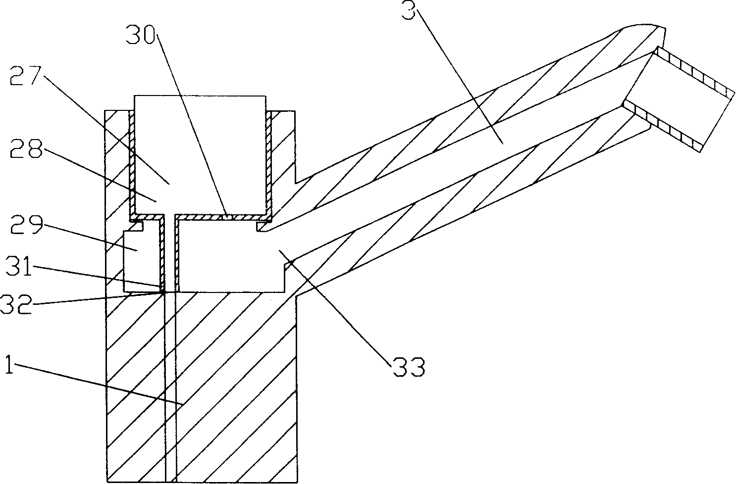 Base type non-metal water tap