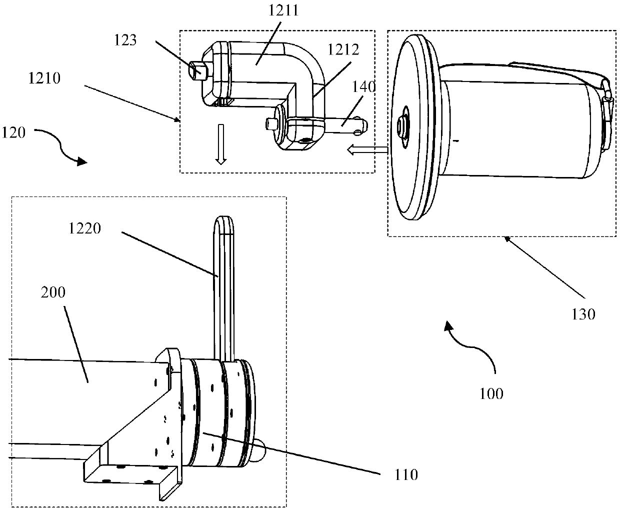 Forearm joint training adapter, rehabilitation training device and training control method thereof