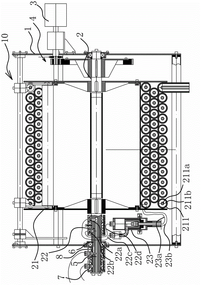 Pipe coiling device of cooling fin cleaning machine