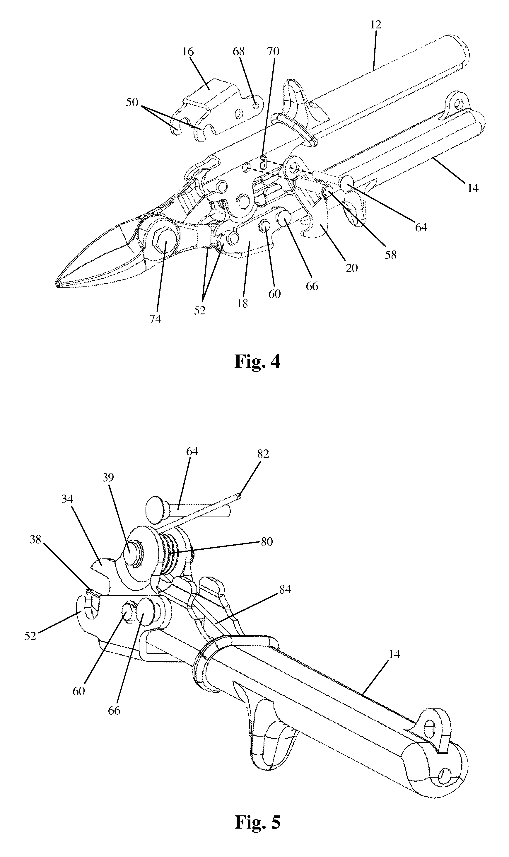 Compound leverage hand tool with interchangeable tool head